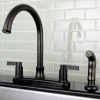 Kingston Brass NuvoFusion 8-Inch Center Gooseneck Kitchen Faucet