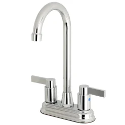 Kingston Brass NuvoFusion 4-Inch Centerset High-Arch Bar Faucet