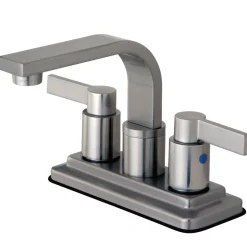 Kingston Brass NuvoFusion 4-Inch Centerset Two-Handle Bathroom Faucet