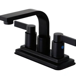Kingston Brass NuvoFusion 4-Inch Centerset Two-Handle Bathroom Faucet
