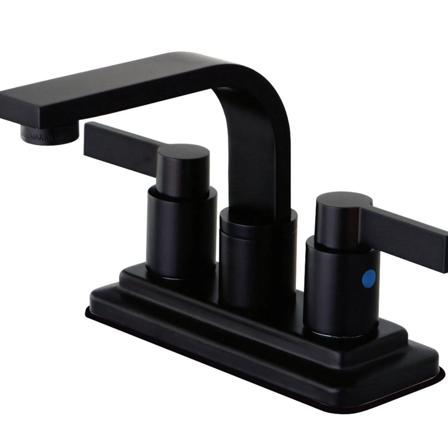 Kingston Brass NuvoFusion 4-Inch Centerset Two-Handle Bathroom Faucet