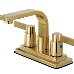 Kingston Brass NuvoFusion 4-Inch Centerset Two-Handle Bathroom Faucet
