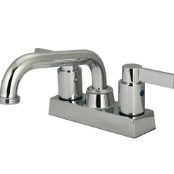 Kingston Brass NuvoFusion Two Handle 4-inch Centerset Laundry Faucet