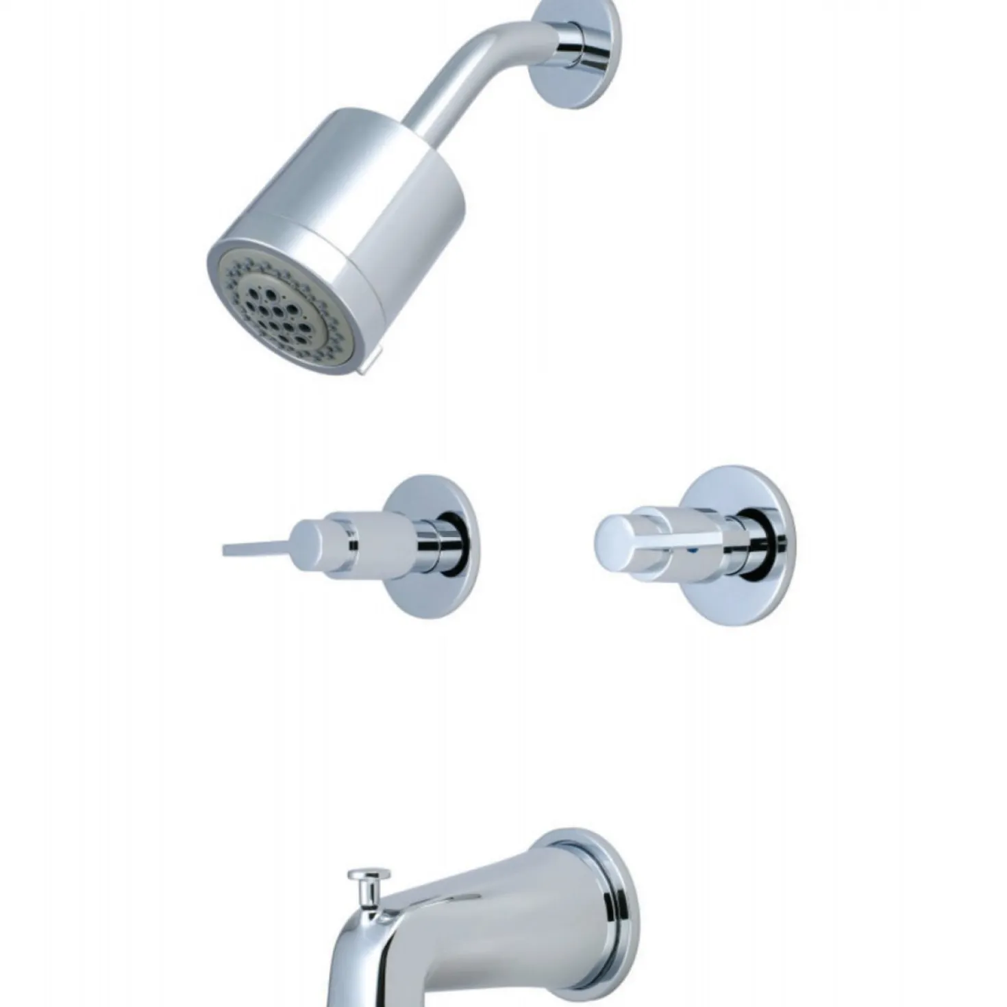 Kingston Brass NuvoFusion Two-Handle Tub and Shower Faucet
