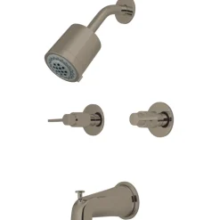Kingston Brass NuvoFusion Two-Handle Tub and Shower Faucet