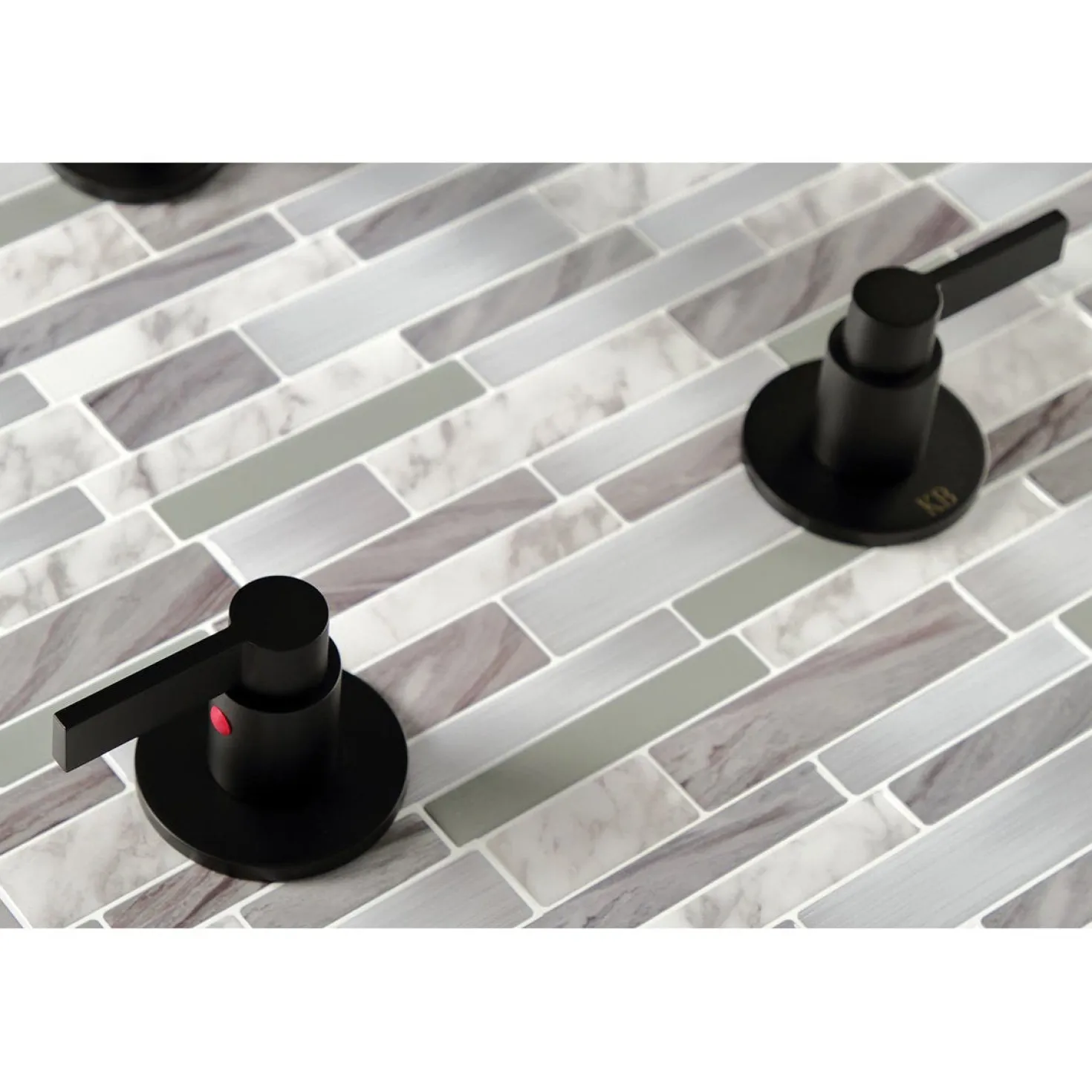 Kingston Brass NuvoFusion Two-Handle Tub and Shower Faucet