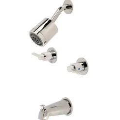 Kingston Brass NuvoFusion Two-Handle Tub and Shower Faucet