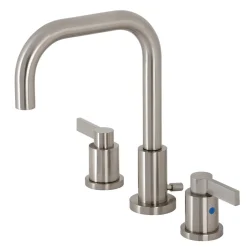 Kingston Brass NuvoFusion Widespread Bathroom Faucet with Brass Pop-Up