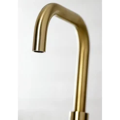 Kingston Brass NuvoFusion Widespread Bathroom Faucet with Brass Pop-Up