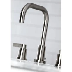 Kingston Brass NuvoFusion Widespread Bathroom Faucet with Brass Pop-Up