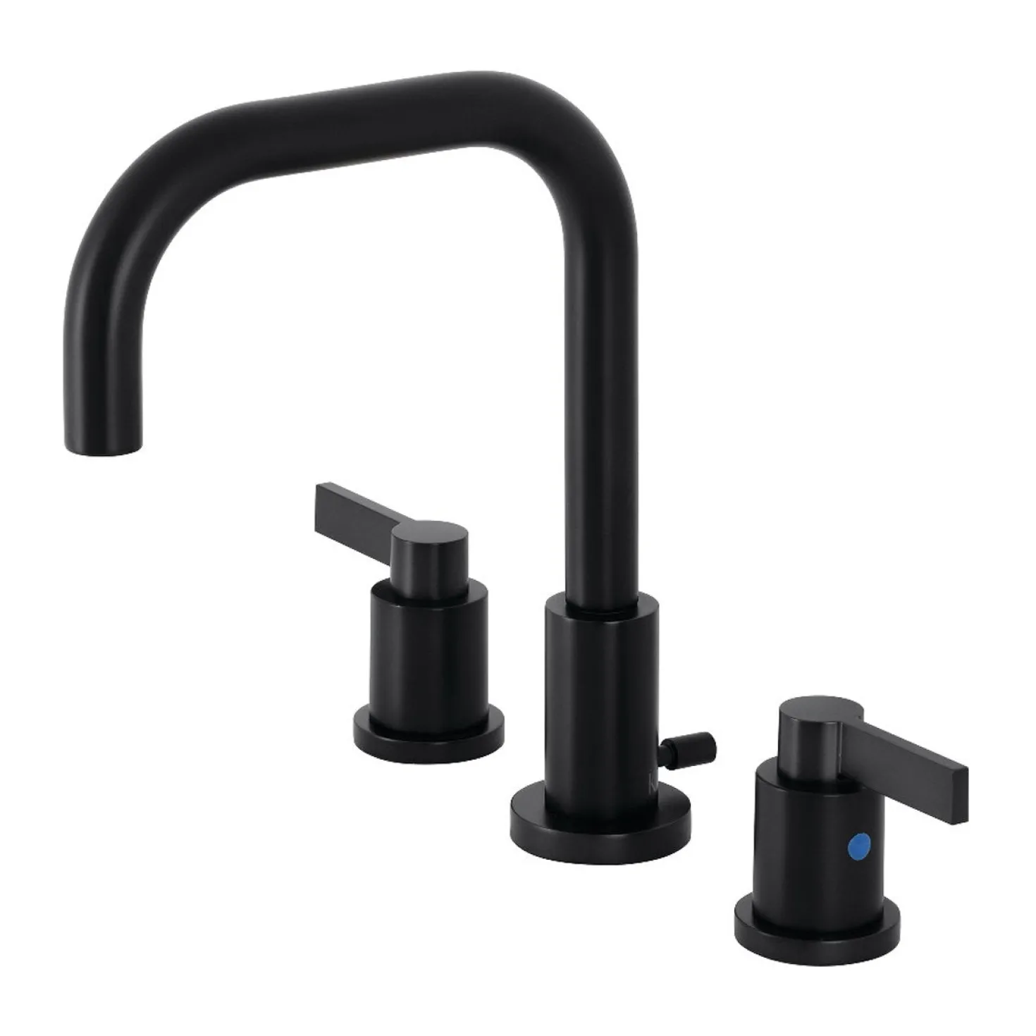Kingston Brass NuvoFusion Widespread Bathroom Faucet with Brass Pop-Up