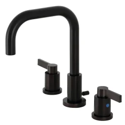 Kingston Brass NuvoFusion Widespread Bathroom Faucet with Brass Pop-Up