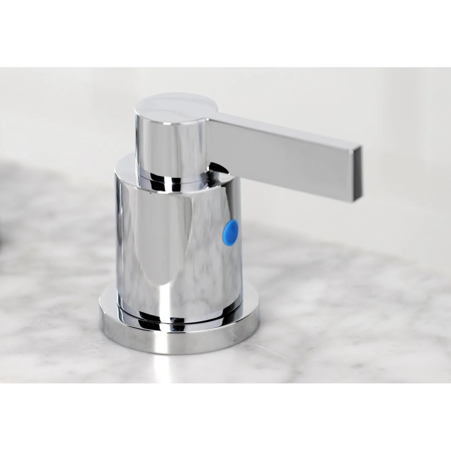 Kingston Brass NuvoFusion Widespread Bathroom Faucet with Brass Pop-Up