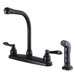 Kingston Brass NuWave French 8-Inch Center High-Arch Kitchen Faucet