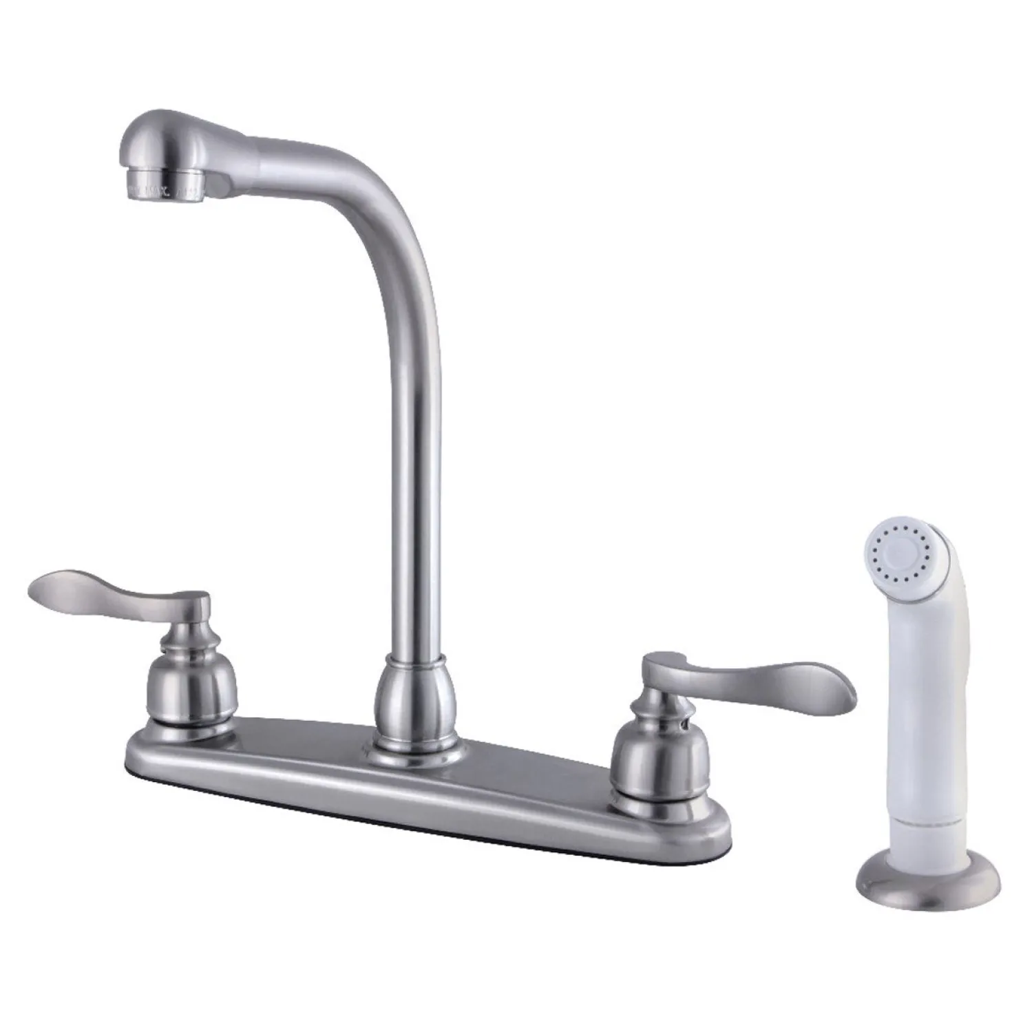 Kingston Brass NuWave French 8-Inch Center High-Arch Kitchen Faucet