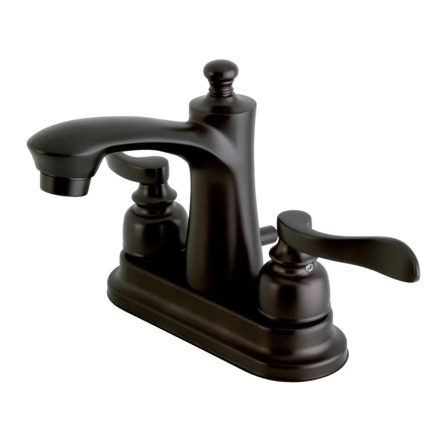 Kingston Brass NuWave French Deck Mount 4" Centerset Bathroom Faucet