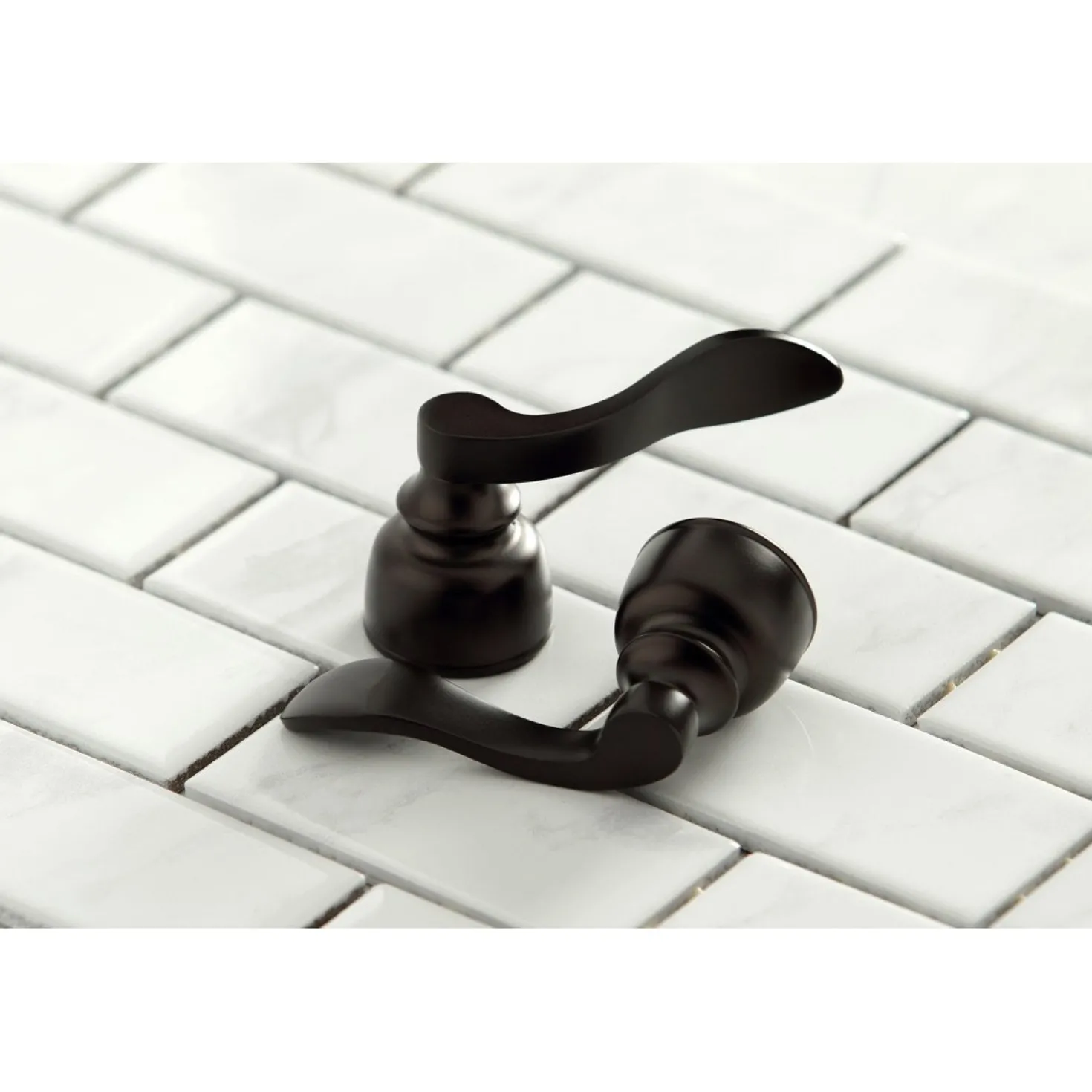 Kingston Brass NuWave French Deck Mount 4" Centerset Bathroom Faucet