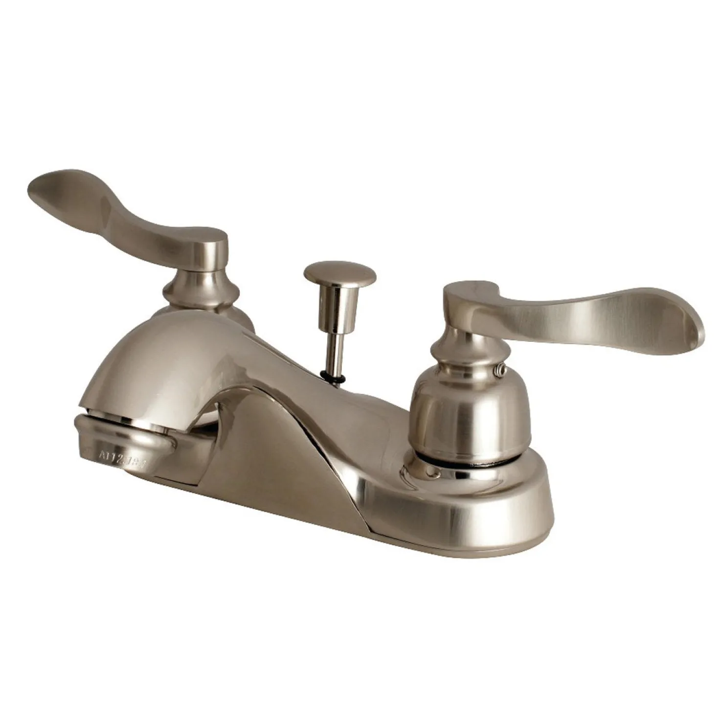 Kingston Brass NuWave French Deck Mount 4-Inch Centerset Bathroom Faucet