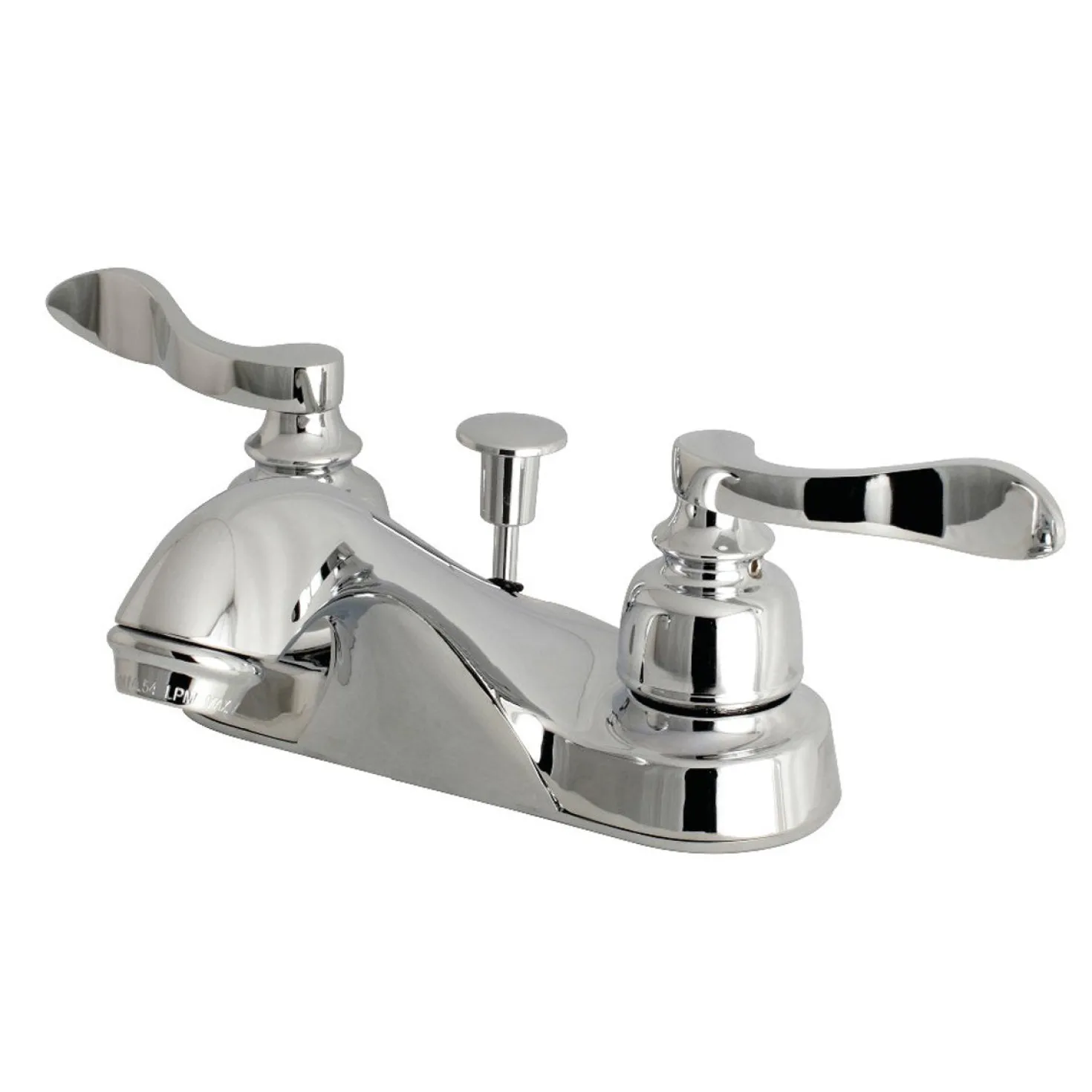 Kingston Brass NuWave French Deck Mount 4-Inch Centerset Bathroom Faucet