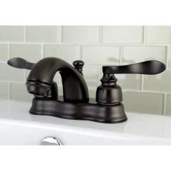Kingston Brass NuWave French 2-Handle 4-Inch Centerset Bathroom Faucet