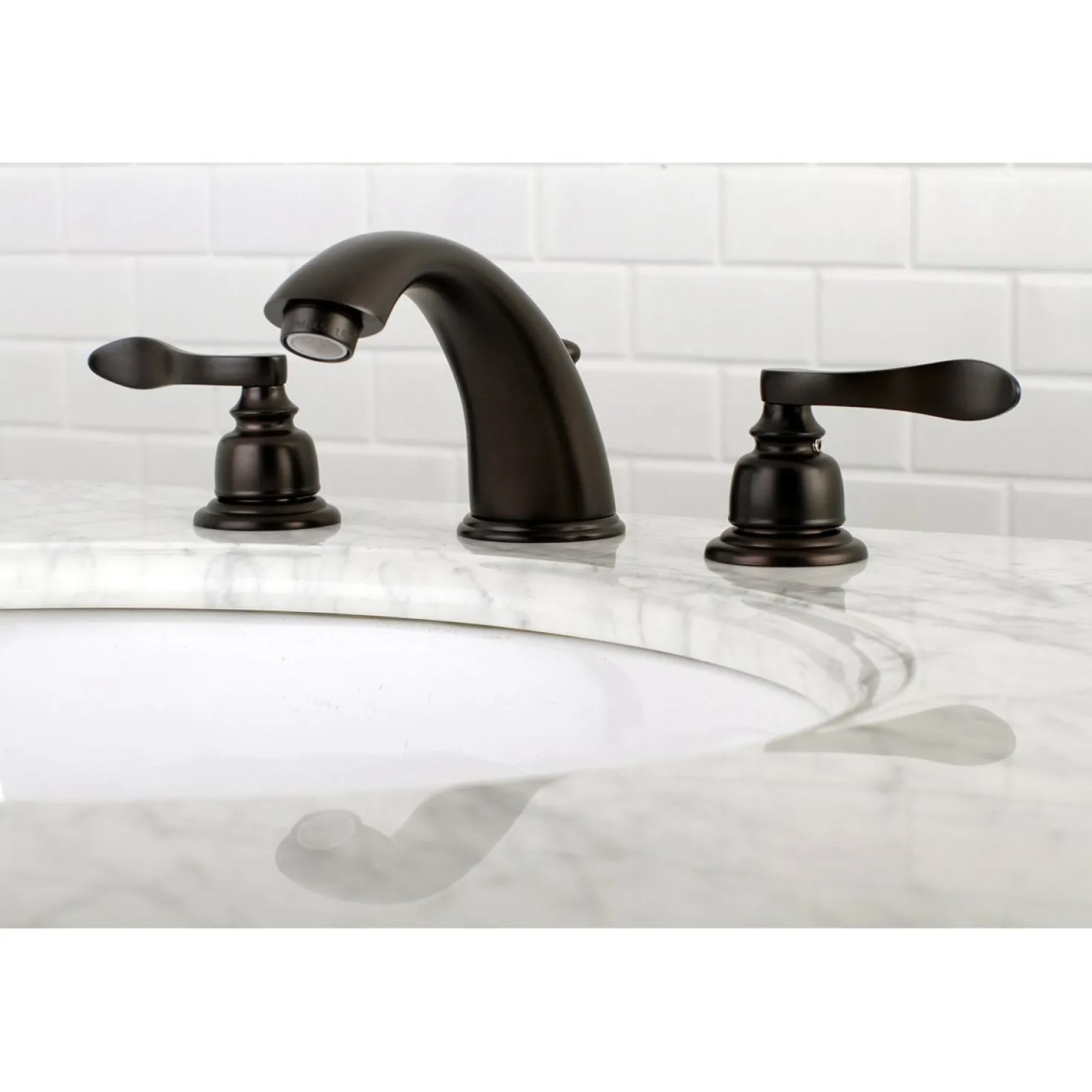 Kingston Brass NuWave French Widespread Bathroom Faucet