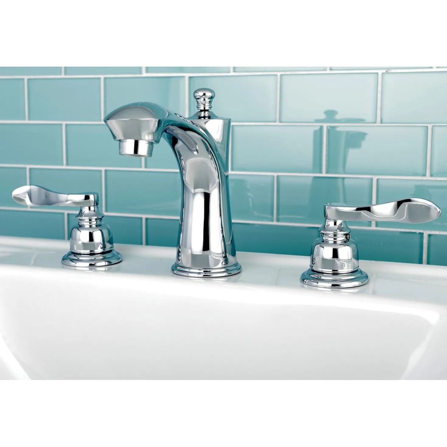 Kingston Brass NuWave French 8-Inch Widespread Bathroom Faucet