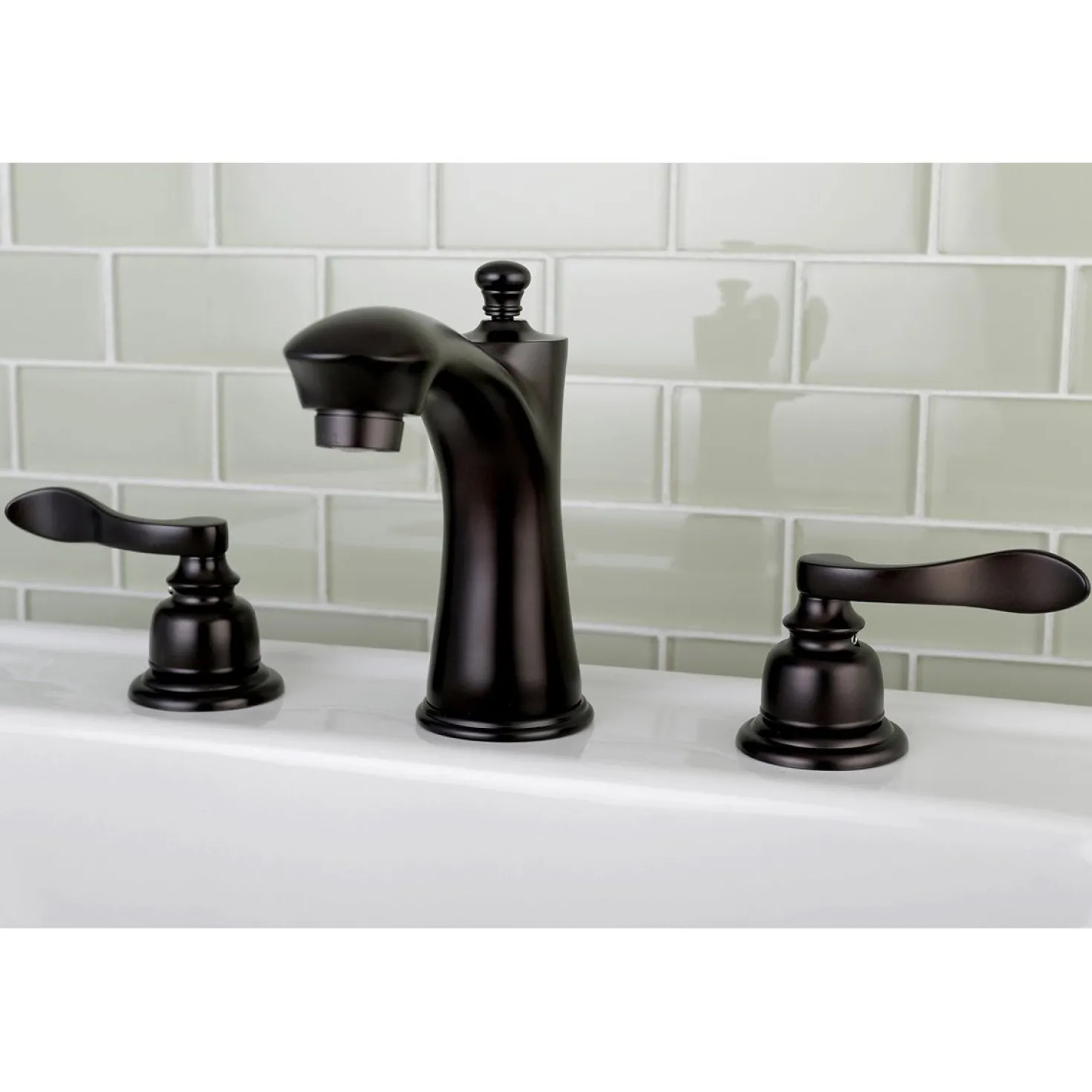 Kingston Brass NuWave French 8-Inch Widespread Bathroom Faucet
