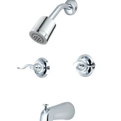 Kingston Brass Nuwave French Two Handle Tub and Shower Faucet