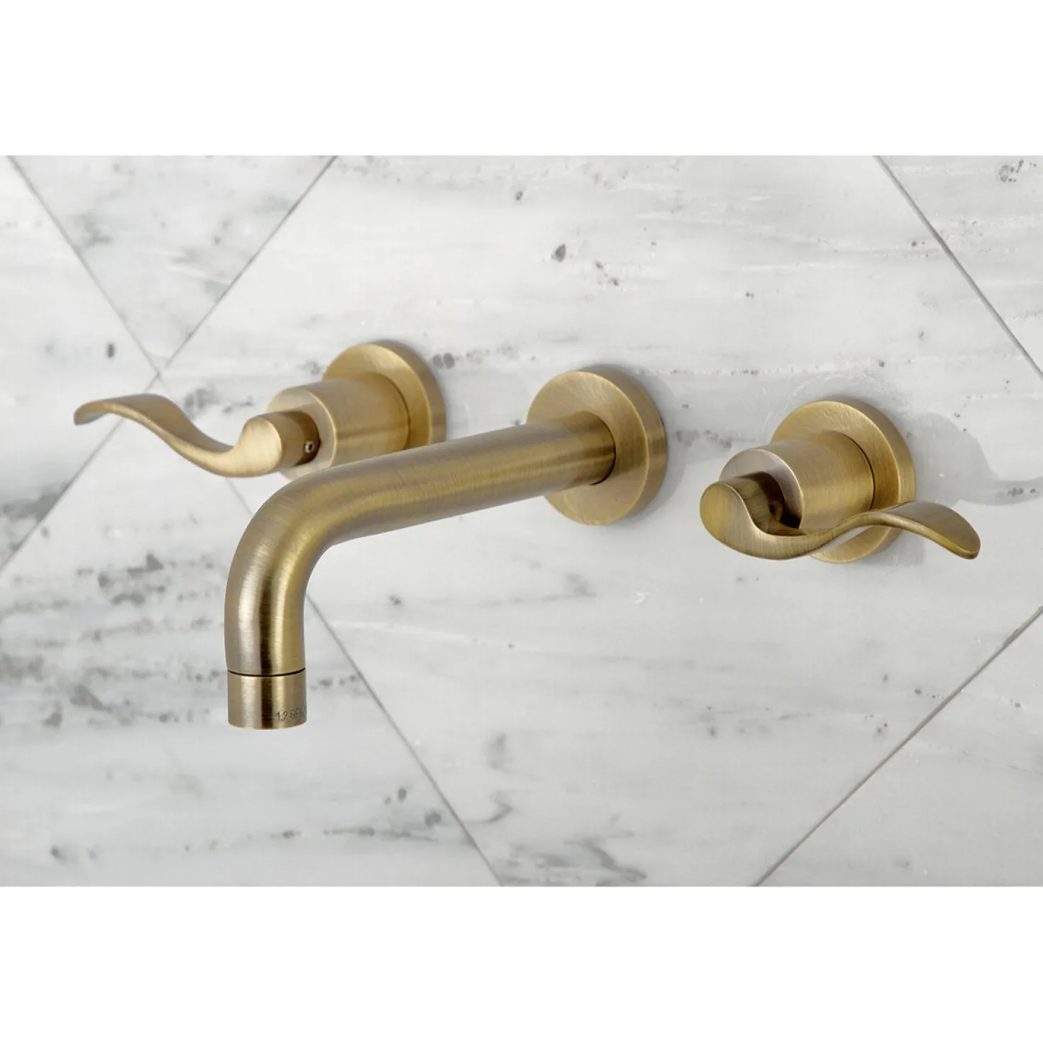 Kingston Brass NuWave 2-Handle Wall Mount Bathroom Faucet