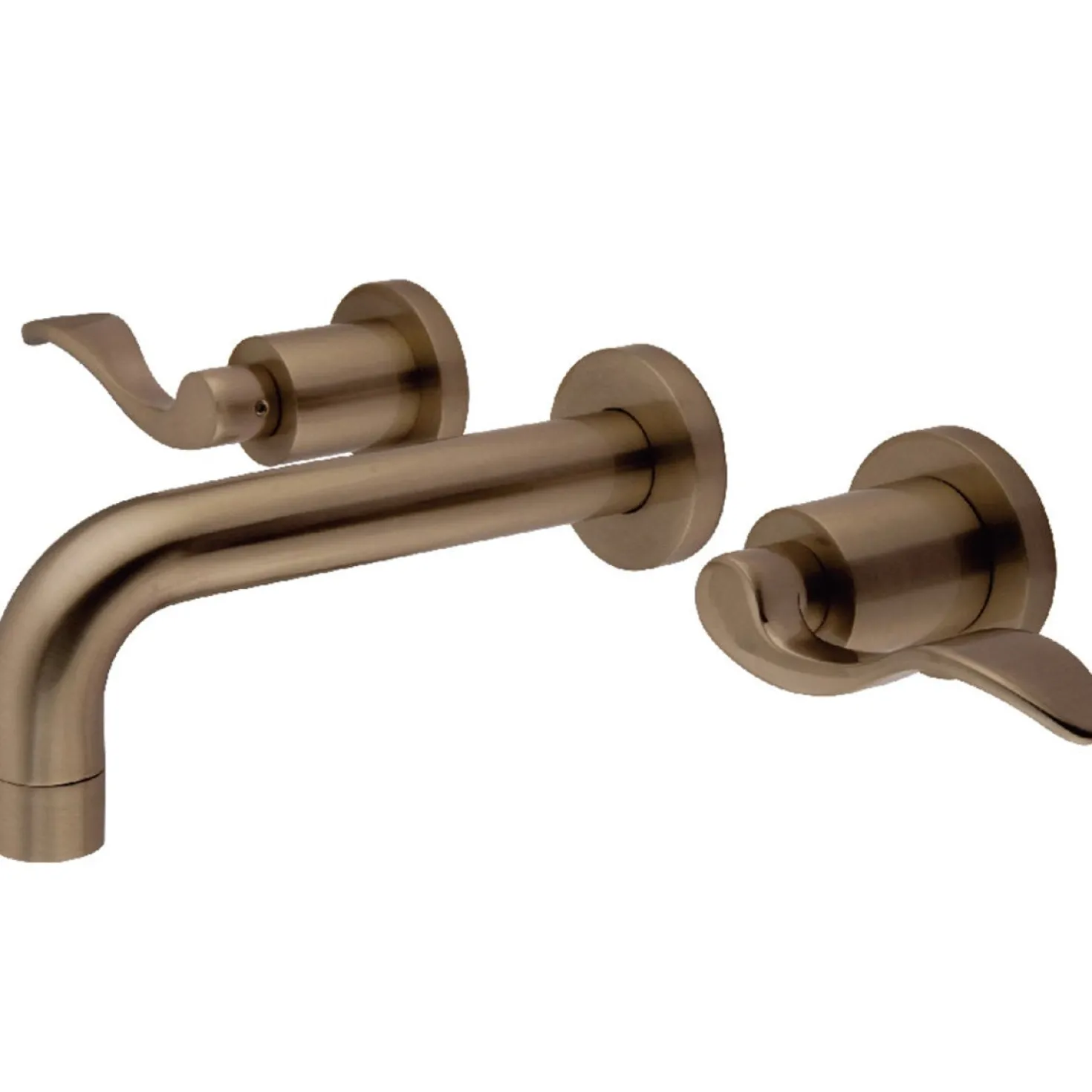 Kingston Brass NuWave 2-Handle Wall Mount Bathroom Faucet