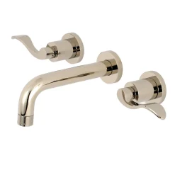 Kingston Brass NuWave 2-Handle Wall Mount Bathroom Faucet