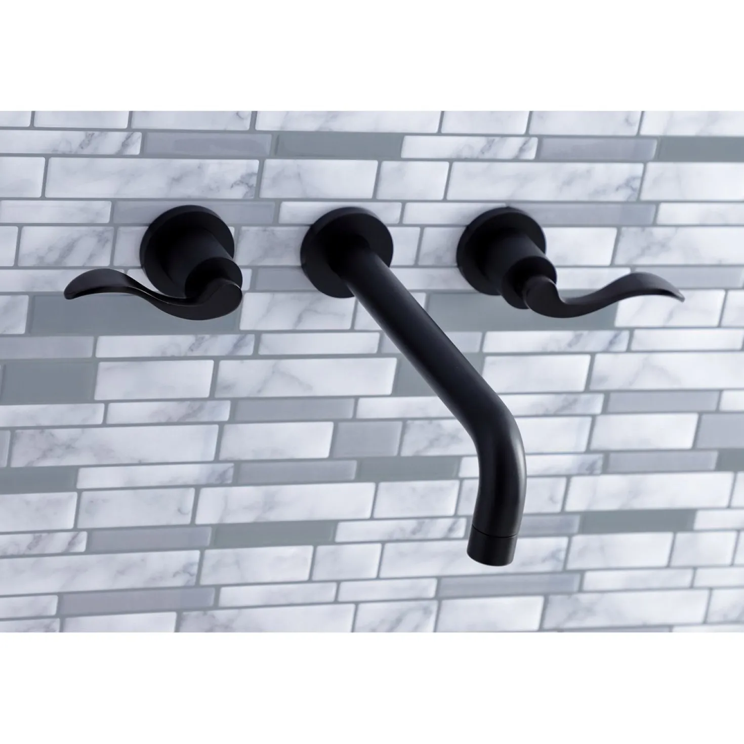 Kingston Brass NuWave 2-Handle Wall Mount Roman Tub Faucet