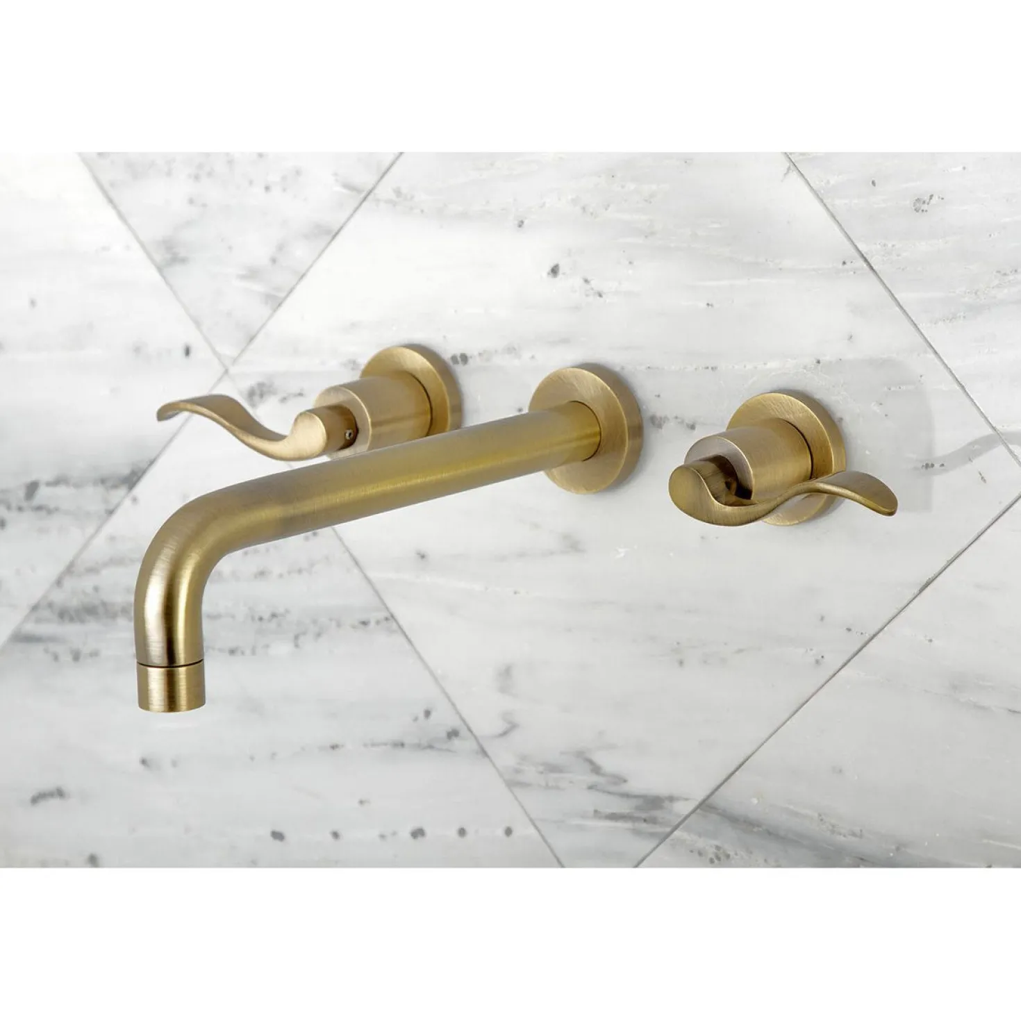 Kingston Brass NuWave 2-Handle Wall Mount Roman Tub Faucet