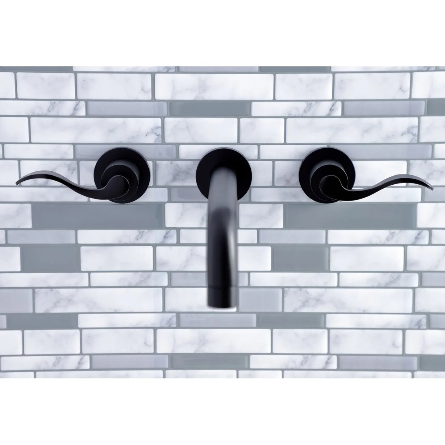 Kingston Brass NuWave 2-Handle Wall Mount Roman Tub Faucet