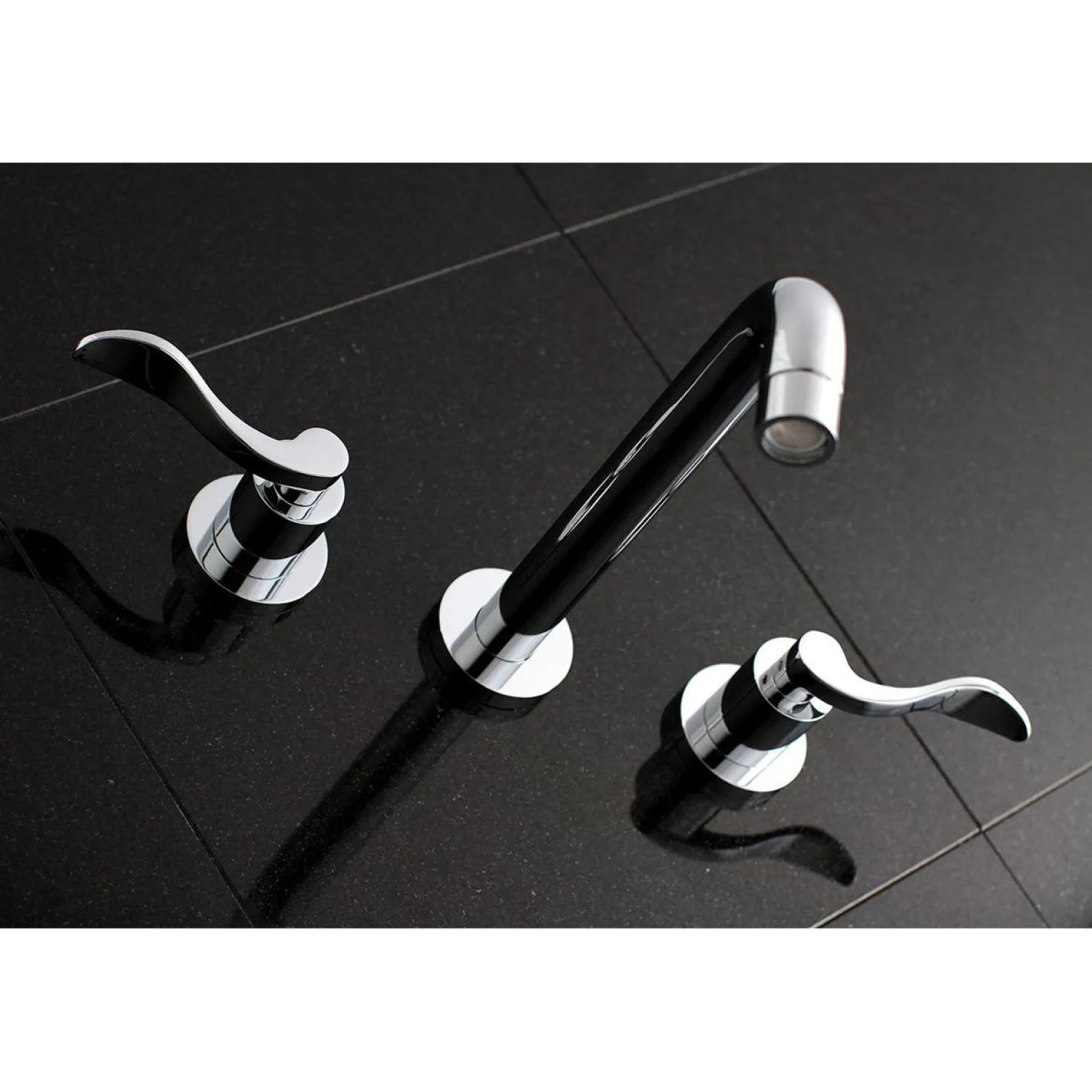 Kingston Brass NuWave 2-Handle Wall Mount Roman Tub Faucet