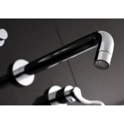 Kingston Brass NuWave 2-Handle Wall Mount Roman Tub Faucet