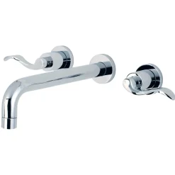 Kingston Brass NuWave 2-Handle Wall Mount Roman Tub Faucet