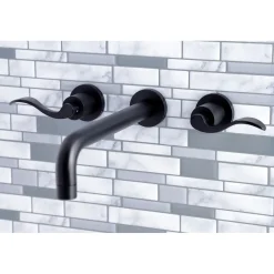 Kingston Brass NuWave 2-Handle Wall Mount Roman Tub Faucet