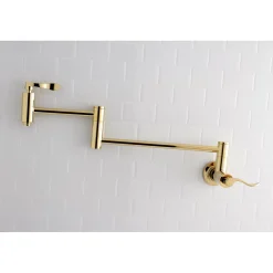 Kingston Brass NuWave Wall Mount Pot Filler Kitchen Faucet