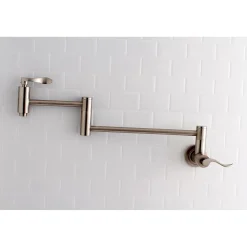 Kingston Brass NuWave Wall Mount Pot Filler Kitchen Faucet