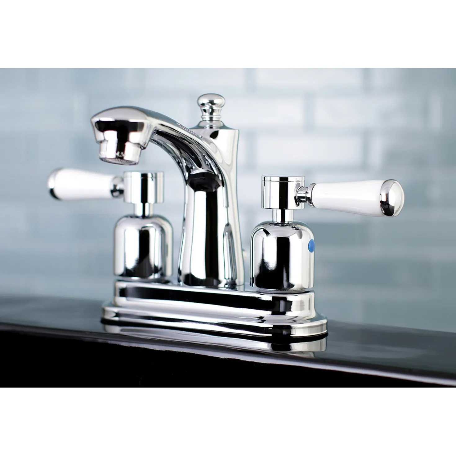 Kingston Brass Paris 4" Centerset Deck Mount Bathroom Faucet