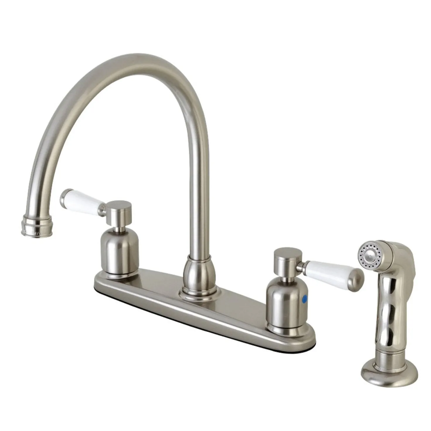 Kingston Brass Paris Deck Mount Centerset Kitchen Faucet