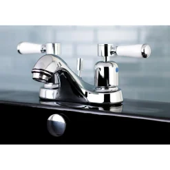 Kingston Brass Paris Deck Mount 4" Centerset Bathroom Faucet