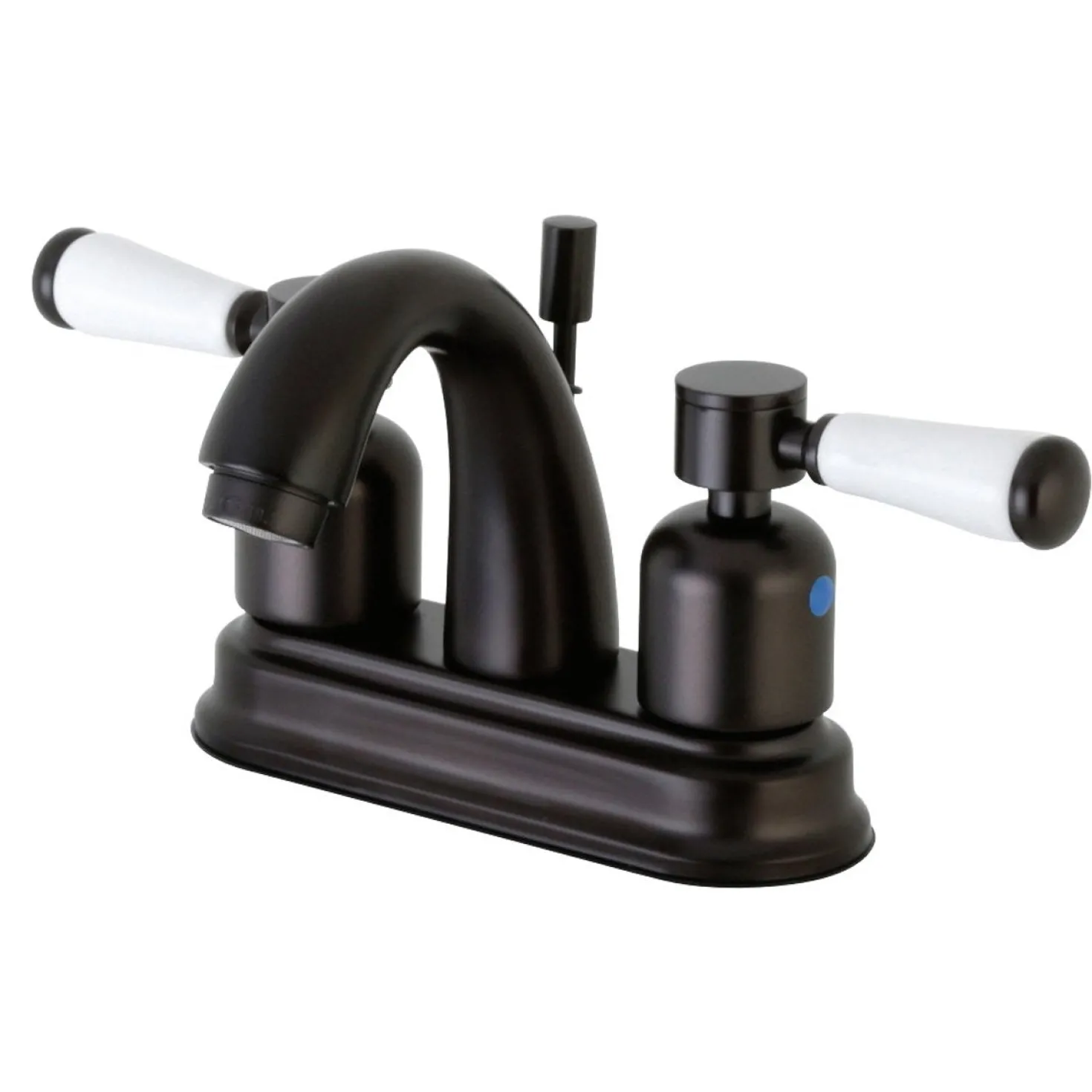 Kingston Brass Paris Deck Mount 4-Inch Centerset Bathroom Faucet