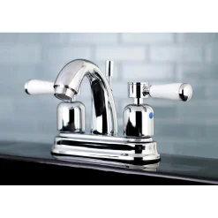 Kingston Brass Paris Deck Mount 4-Inch Centerset Bathroom Faucet