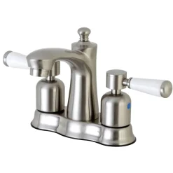 Kingston Brass Paris 4-Inch Centerset Deck Mount Bathroom Faucet