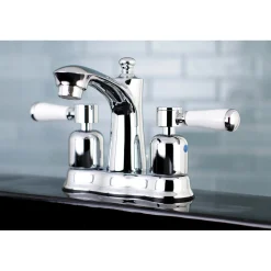 Kingston Brass Paris 4-Inch Centerset Deck Mount Bathroom Faucet