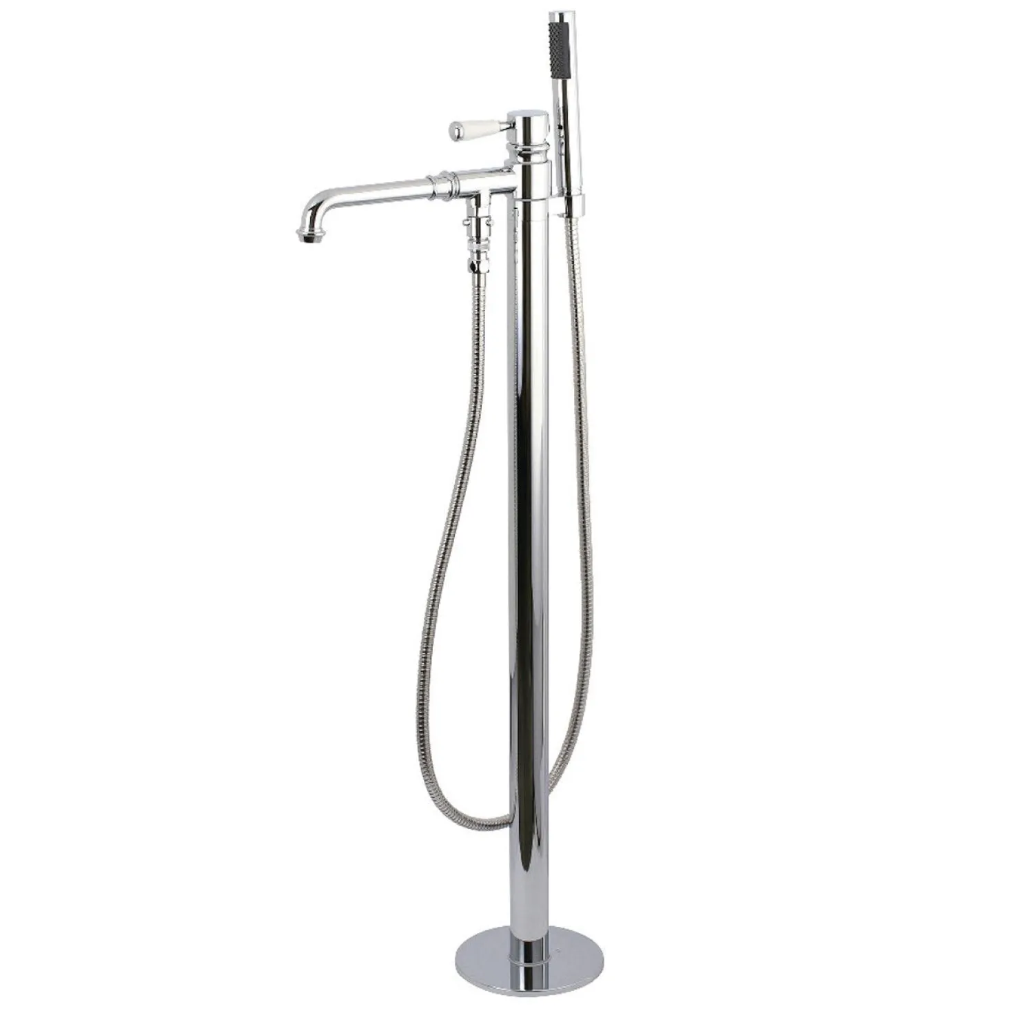 Kingston Brass Paris Single Handle Freestanding Tub Faucet with Hand Shower