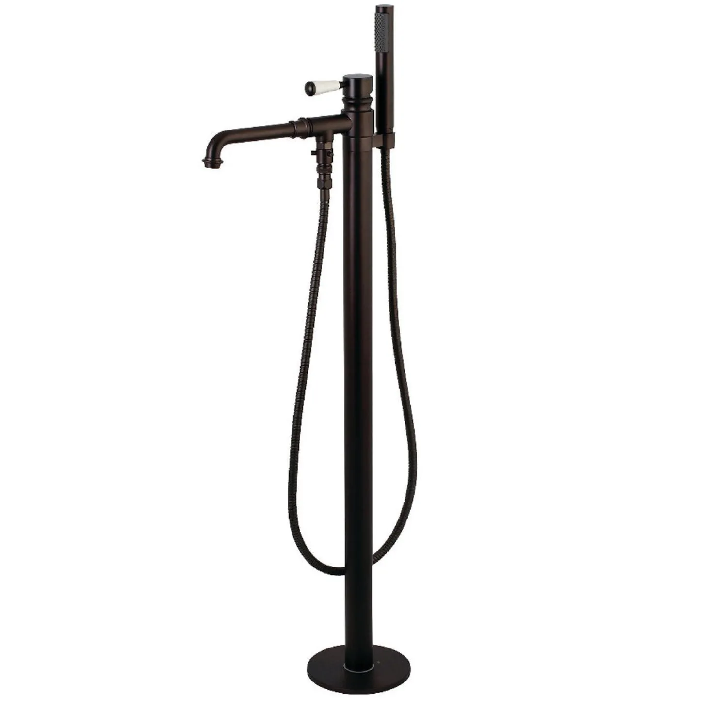 Kingston Brass Paris Single Handle Freestanding Tub Faucet with Hand Shower