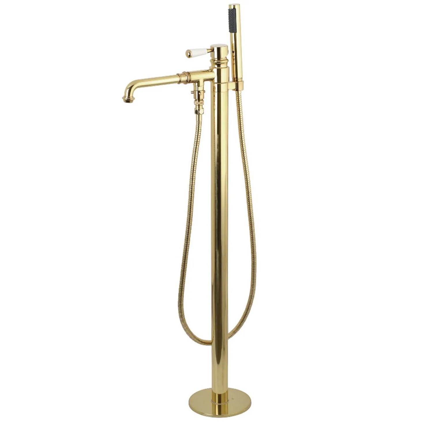 Kingston Brass Paris Single Handle Freestanding Tub Faucet with Hand Shower